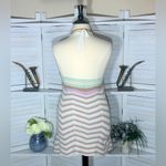 Streetwear Society  Striped Knit Halter Mini Dress Y2K XL Photo 2
