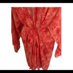 Victoria's Secret Victoria’s Secret Sheer Wrap Belted Short Robe OS Lounge Coral Sexy Cruise Vacay Photo 2