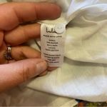 Lulus NWOT Darling Simplicity White and Blue Floral Linen Cutout Mini Dr… Photo 6