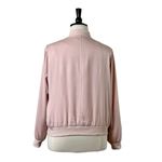Lane Bryant Jacket Sateen Lace Soft Bomber Blush Pink Black Women’s Size 14/16 Photo 3