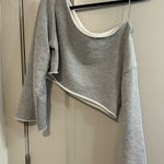 Alo Yoga Gray Asymmetrical Sweatshirt Photo 0