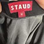 STAUD NWT  Vivienne Velvet Crop Tank Top V Neck Women's Black Size Medium Photo 8