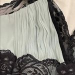 Marchesa Notte Silk Chiffon Slip Dress Formal Evening Gown Womens 8 Lace Trim Blue Photo 13