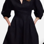 Madewell NWT Splitneck Mini Dress in 100% Linen size 8 Photo 0