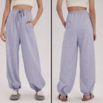 NAP Loungewear Balloon Cotton Jogger Sweatpants Blue Size Medium Photo 1