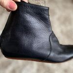 André Assous Leather Ankle Boots Flat Black Minimal Cottagecore Boho Spain Sz 36 Photo 2