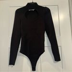 ASTR  the Label black cutout knit bodysuit sweater Large NWT Photo 2
