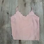 Maje Light Pink Scalloped 100% Silk Tank Top Size 1 US Small Photo 8