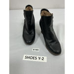 Womans Soul Haley Wedge Booties 8.5 Black Side Zip Almond Toe Photo 2