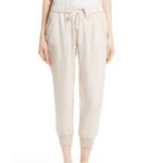 Joie  Ivory Woven Linen Stuva Elastic Waistband Lightweight Joggers *RUNS LOOSE* Photo 8