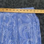 Jessica London  plus size women’s 20w blue paisley linen pants elastic waistband Photo 1