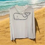 Vineyard Vines White long sleeve hoodie tee Unisex Sz MED cotton Ec No Stains Photo 3