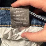 Torrid  Feel The Fit Blue Denim Jean Skirt with Front Slit Raw Hem size 16 Photo 9