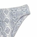 SheIn Gray White Snakeskin Print Swim Suit Bottoms Women's Size Small Photo 2