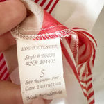 Mine Red Beige Chevron Stripe Sleeveless V Photo 4