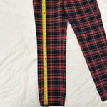 ZARA  Desigual Red Plaid Front Jeans Size 2‎ Photo 4