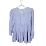 American Eagle Soft Purple Tiered Babydoll Tunic Long Sleeve Small Y2K Photo 4