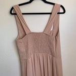 Show Me Your Mumu NEW Claire Midi Dress in Dusty Blush Crisp Photo 5
