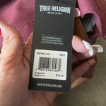 True Religion Burgundy Canvas Tote Bag Photo 8