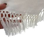 Lilly Pulitzer Women’s M Tatum Cardigan White Tassel Fringe Longline Loose Knit Photo 3