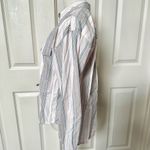 Liz Sport pink striped button down shirt Photo 3