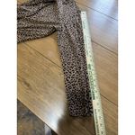 Croft & Barrow  Women Size Large Long Sleeve Shirt Cheetah Cotton Mock Neck City Photo 5