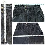 Rockies Vintage Western High Waist Bareback Jeans Pleated 28 (24 x 35.5) Tall Black Photo 10