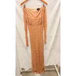 Bardot Adoni Lace Midi Dress - Biscuit XXL Mesh Lace Summer Romantic Bridal Photo 5