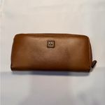 Etienne Aigner  Tan Leather Zip Wallet Photo 2