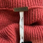 Free People Softly Structured Tunic Knit Oversized Sweater Size M Brick Red Photo 6