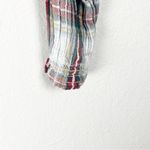 American Eagle  Plaid Long Sleeves Smocked Bodice  Y2K Baby Doll Crop Top Small Photo 5