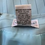 Vintage ‘90s J.G. Hook Light Blue Pinstripe Pencil Mini Skirt Size 6 Photo 7