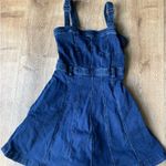 Free People Corset Denim Mini Dress | Retro 90s Y2K Vibes XS Photo 2