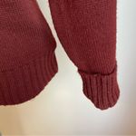 Vintage 1950s Dehen Knitting Co Cheerleader Sweater DP Letterman Megaphone Small Red Photo 1