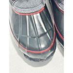 Khombu  Elysse Rubber Upper Water Resistant Boots Plaid Lace Up Black‎ Red 8 Photo 3