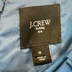 J.Crew  Suiting Sleeveless Dress Blue 12 Wool Blend Ruffles Pencil Dress Office Photo 1