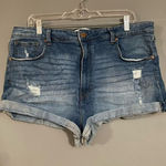 Celebrity Pink  Medium Wash Short Denim Shorts Size 21/35 Photo 0