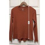 American Eagle  Juniors Xsmall  Soft & Sexy Plush Rust Long Sleeve Top Women 0091 Photo 3