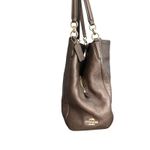 Coach  Madison Phoebe Pebbled Leather 3 Compartment Purple Brown Shoulder Bag Photo 2