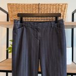 EXPRESS  Editor Mid-Rise Vertical Stripe Woven Career Dress Pant Trouser, 8 Photo 1