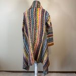 Figwood Multicolor Striped Open Front Waterfall Cardigan Sweater Mohair Blend Blue Size undefined Photo 4