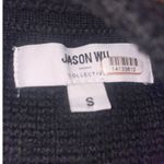 Jason Wu  Black Cold Shoulder High‎ Neck Sweater merino wool blend size small Photo 3