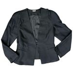 Leon Max Limited Edition Black Hook and Eye Blazer Size M Lined Shoulder Pads Size M Photo 0