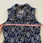 Via Penny Lane Reworked Apparel | Dog Mother Wine Lover Brocade Denim Vest M Size M Photo 6