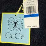 CeCe by Cynthia Steffe Pompom Knit Sweater S Black Photo 4