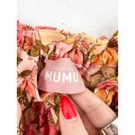 Show Me Your Mumu Angel Mini Babydoll Dress Medium Floral Fall Pink Far Out Tie Photo 6