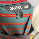 Toad&Co Womens Striped Dress S Long Sleeve Casual Tencel Lyocell Blend Green Photo 9