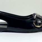 Givenchy Voyou Pointed Toe Slingback Ballet Flat Black 39.5 NEW Photo 7