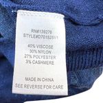 Daniel Rainn Ari V-Neck Floral Sweater Blue Navy Size Small Photo 8