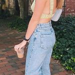 ZARA  Green Gingham Cropped Top Photo 4